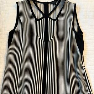 Marc Jacobs Black and White Striped Sleeveless Camisole. #90s #carolynbessette
